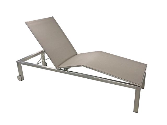 Cube Edelstahl Leisuretex Taupe Synchronverstellung