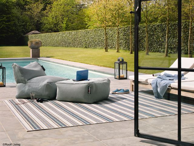 ROOLF Living Outdoor Teppich Marbella türkisblau
