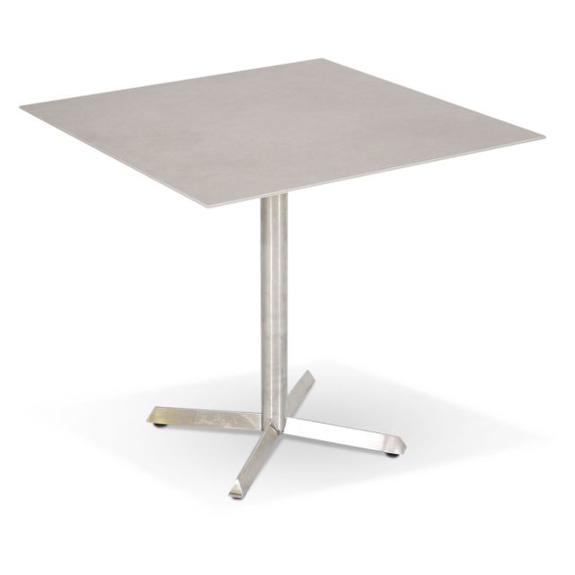 SITMobilia Olympia Garda Fixtisch klappbar 80x80cm Keramik Beton Hell Edelstahl
