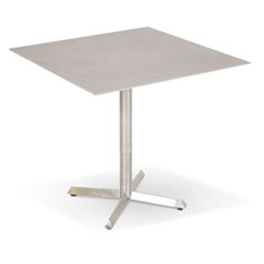 SITMobilia Olympia Garda Fixtisch klappbar 80x80cm Keramik Beton Hell Edelstahl
