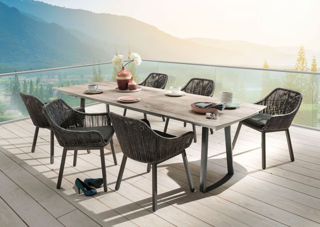 SITMobilia Olympia Tomba Inox eisengrau lackiert Keramik Bocso Antic Tacos ebony 