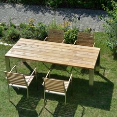 Olympia Fuss Oslo Platte Teak Lamellen 71