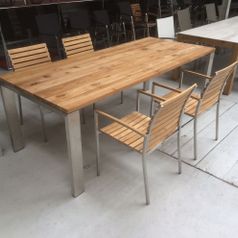 Olympia Fuss Oslo Platte Teak Lamellen 71