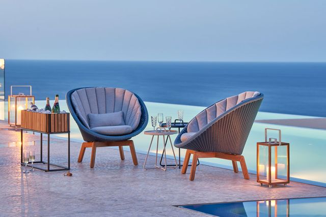 Caneline: Peacock Lounge Stuhl