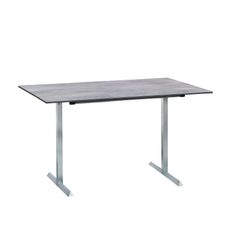 SITMobilia Olympia Garda Auszugtisch 130 x 80 cm mit 1-Einlage 50-cm HPL Oxido Terra Gestell Edelstahl